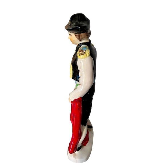 Vibrant Mid Century Bullfighter Figurine
Matador Statue With Sword & Red
Cape - Picture 5 of 12